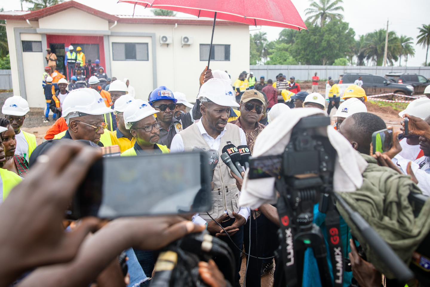 A l'occasion du 3ème anniversaire du CNRD, le chantier de Kolabounyi a été inaugurée