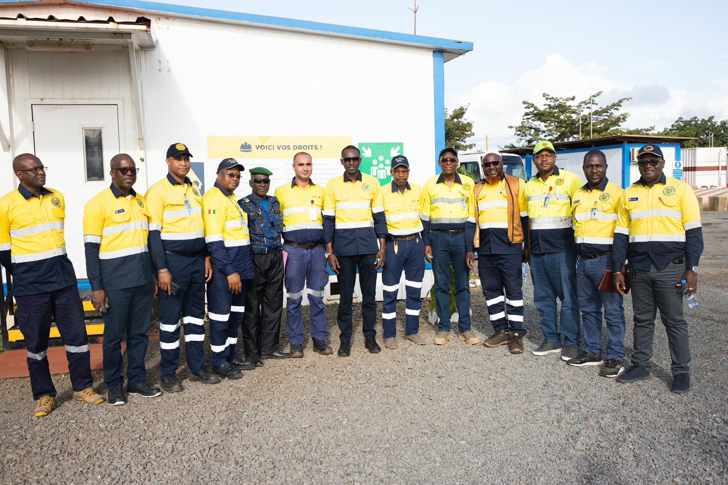 Mission de visite des infrastructures minières dans le corridor nord-ouest à Kamsar