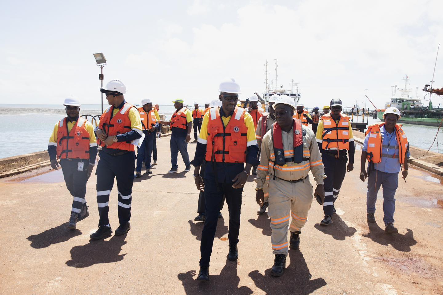 Mission de visite des infrastructures minières dans le corridor nord-ouest à Kamsar