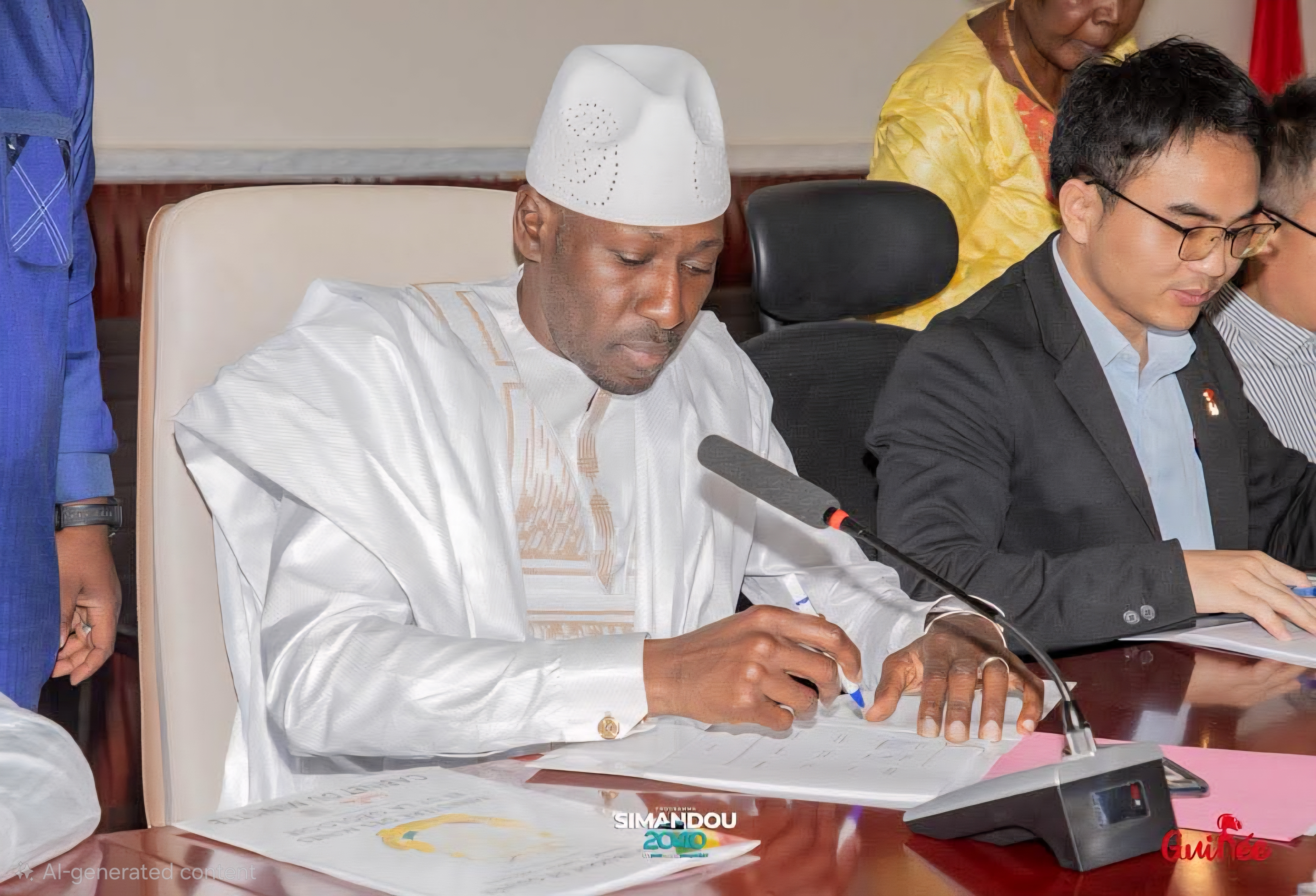 Signature de l'accord de Mutualisation de la Route Minière Dapilon Line